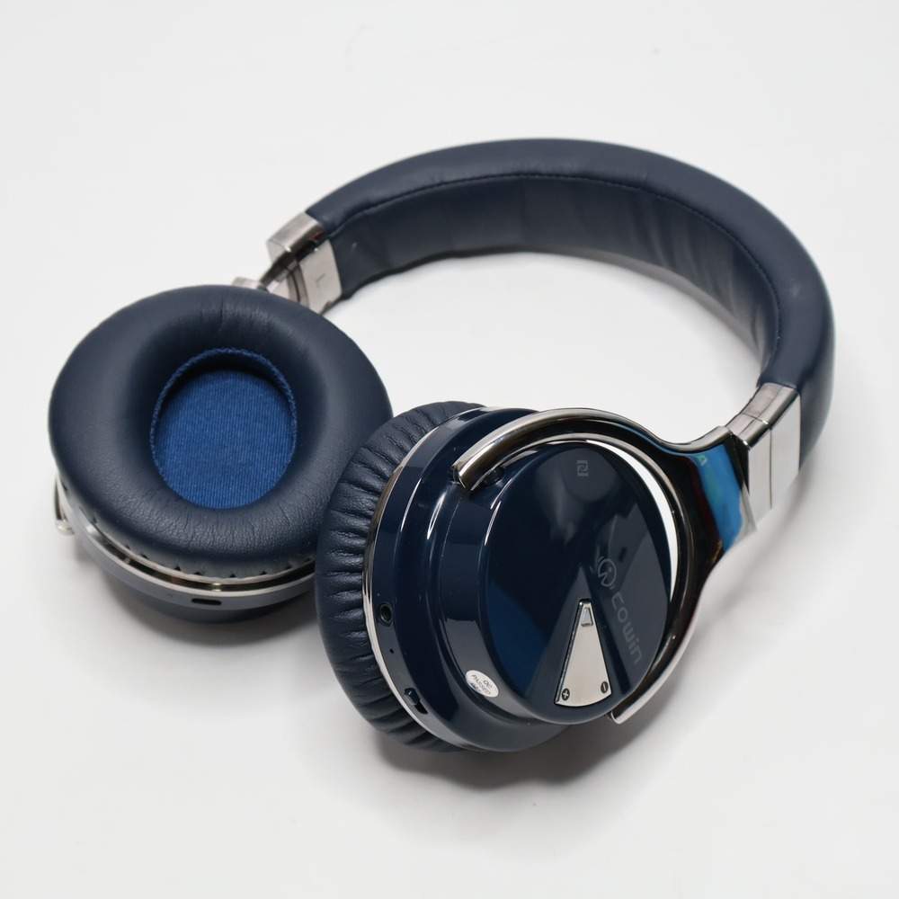 Cowin E7 Active Noise Cancelling Bluetooth Headphones Navy Blue‎ Over Ear